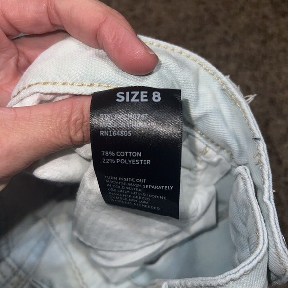 Cooper flash highrise skate wide leg ombre jeans sz 8 Fast Shipping - Picture 9 of 9